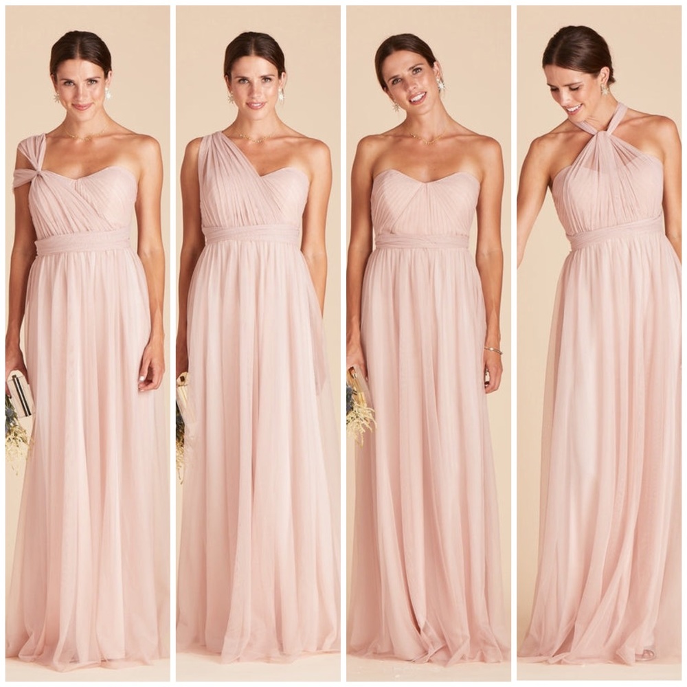BIRDY GREY Bridesmaids Dress - Christina Convertible Dress Vintage Blush